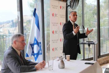 Briefing with M.K. Yair Lapid, Chairperson of Yesh Atid